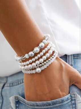 Pearl Bracelet Stack